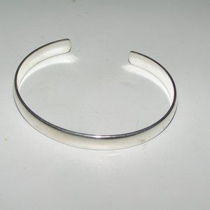 NWOT 925 Solid Cuff Bracelet Adjustable